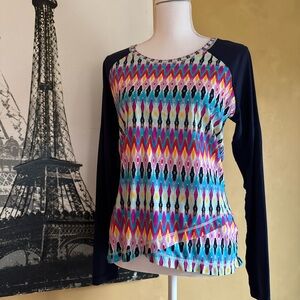 Athleta Boscabell Criss Cross rash guard shirt